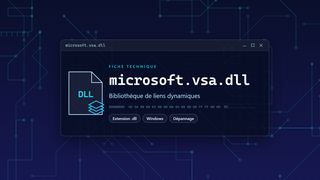 Visuel technique du fichier microsoft.vsa.dll, bibliothèque de liens dynamiques de Windows