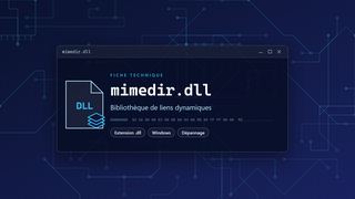 Visuel technique du fichier mimedir.dll, bibliothèque de liens dynamiques de Windows