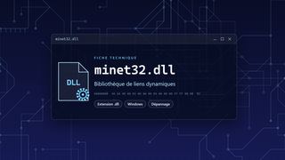 Visuel technique du fichier minet32.dll, bibliothèque de liens dynamiques de Windows