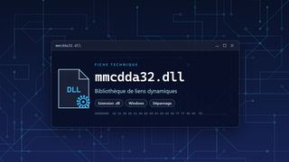 Visuel technique du fichier mmcdda32.dll, bibliothèque de liens dynamiques de Windows