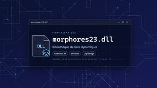 Visuel technique du fichier morphores23.dll, bibliothèque de liens dynamiques de Windows