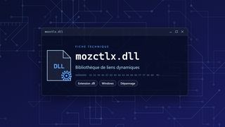 Visuel technique du fichier mozctlx.dll, bibliothèque de liens dynamiques de Windows