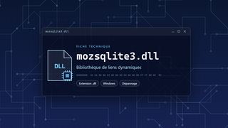 Visuel technique du fichier mozsqlite3.dll, bibliothèque de liens dynamiques de Windows