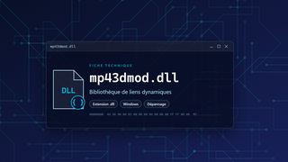 Visuel technique du fichier mp43dmod.dll, bibliothèque de liens dynamiques de Windows