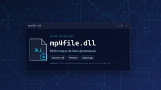 Visuel technique du fichier mp4file.dll, bibliothèque de liens dynamiques de Windows