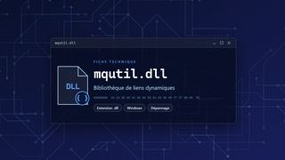 Visuel technique du fichier mqutil.dll, bibliothèque de liens dynamiques de Windows