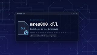 Visuel technique du fichier mres000.dll, bibliothèque de liens dynamiques de Windows