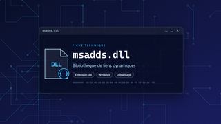 Visuel technique du fichier msadds.dll, bibliothèque de liens dynamiques de Windows