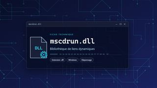 Visuel technique du fichier mscdrun.dll, bibliothèque de liens dynamiques de Windows