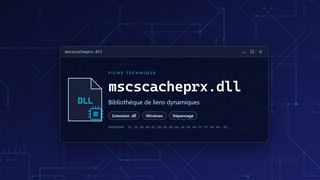 Visuel technique du fichier mscscacheprx.dll, bibliothèque de liens dynamiques de Windows
