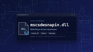 Visuel technique du fichier mscsdwsnapin.dll, bibliothèque de liens dynamiques de Windows