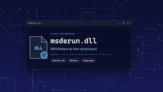 Visuel technique du fichier msderun.dll, bibliothèque de liens dynamiques de Windows
