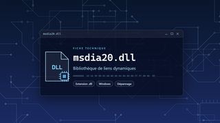 Visuel technique du fichier msdia20.dll, bibliothèque de liens dynamiques de Windows