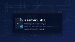 Visuel technique du fichier msenvui.dll, bibliothèque de liens dynamiques de Windows