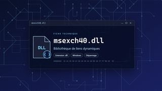 Visuel technique du fichier msexch40.dll, bibliothèque de liens dynamiques de Windows