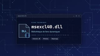 Visuel technique du fichier msexcl40.dll, bibliothèque de liens dynamiques de Windows