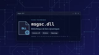 Visuel technique du fichier msgsc.dll, bibliothèque de liens dynamiques de Windows