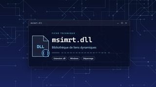 Visuel technique du fichier msimrt.dll, bibliothèque de liens dynamiques de Windows