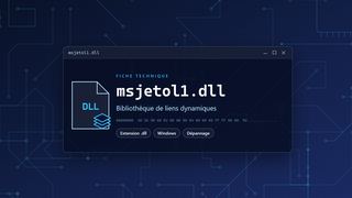 Visuel technique du fichier msjetol1.dll, bibliothèque de liens dynamiques de Windows