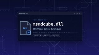 Visuel technique du fichier msmdcube.dll, bibliothèque de liens dynamiques de Windows