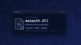 Visuel technique du fichier msoauth.dll, bibliothèque de liens dynamiques de Windows