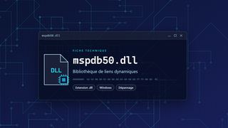 Visuel technique du fichier mspdb50.dll, bibliothèque de liens dynamiques de Windows