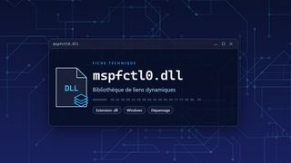 Visuel technique du fichier mspfctl0.dll, bibliothèque de liens dynamiques de Windows