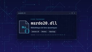 Visuel technique du fichier msrdo20.dll, bibliothèque de liens dynamiques de Windows