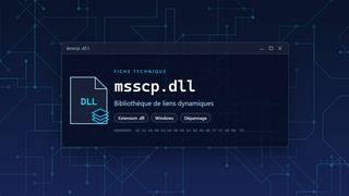 Visuel technique du fichier msscp.dll, bibliothèque de liens dynamiques de Windows