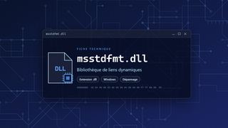 Visuel technique du fichier msstdfmt.dll, bibliothèque de liens dynamiques de Windows