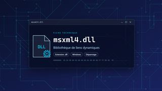 Visuel technique du fichier msxml4.dll, bibliothèque de liens dynamiques de Windows