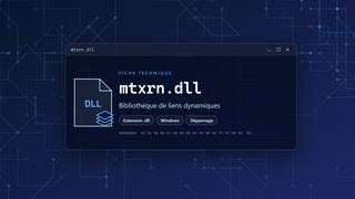 Visuel technique du fichier mtxrn.dll, bibliothèque de liens dynamiques de Windows