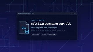 Visuel technique du fichier multibandcompressor.dll, bibliothèque de liens dynamiques de Windows