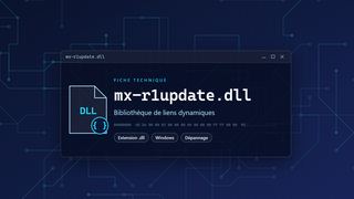 Visuel technique du fichier mx-r1update.dll, bibliothèque de liens dynamiques de Windows