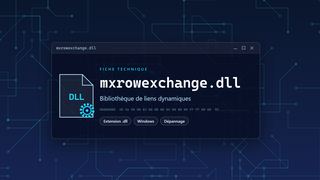 Visuel technique du fichier mxrowexchange.dll, bibliothèque de liens dynamiques de Windows