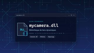 Visuel technique du fichier mycamera.dll, bibliothèque de liens dynamiques de Windows