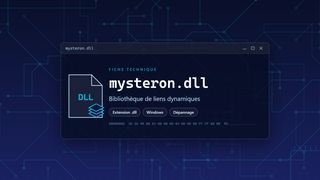 Visuel technique du fichier mysteron.dll, bibliothèque de liens dynamiques de Windows