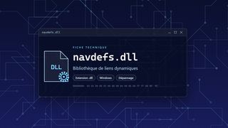 Visuel technique du fichier navdefs.dll, bibliothèque de liens dynamiques de Windows