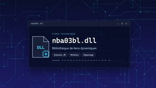 Visuel technique du fichier nba03bl.dll, bibliothèque de liens dynamiques de Windows