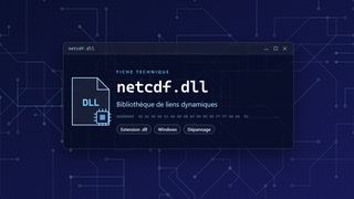 Visuel technique du fichier netcdf.dll, bibliothèque de liens dynamiques de Windows