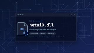 Visuel technique du fichier netui0.dll, bibliothèque de liens dynamiques de Windows