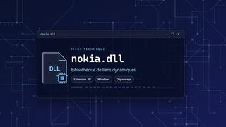 Visuel technique du fichier nokia.dll, bibliothèque de liens dynamiques de Windows