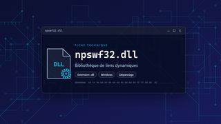 Visuel technique du fichier npswf32.dll, bibliothèque de liens dynamiques de Windows