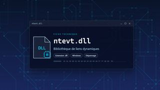 Visuel technique du fichier ntevt.dll, bibliothèque de liens dynamiques de Windows
