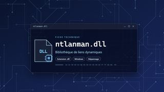 Visuel technique du fichier ntlanman.dll, bibliothèque de liens dynamiques de Windows
