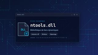 Visuel technique du fichier ntools.dll, bibliothèque de liens dynamiques de Windows