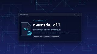 Visuel technique du fichier nvwrsda.dll, bibliothèque de liens dynamiques de Windows