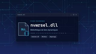 Visuel technique du fichier nvwrsel.dll, bibliothèque de liens dynamiques de Windows