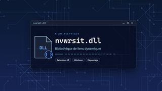 Visuel technique du fichier nvwrsit.dll, bibliothèque de liens dynamiques de Windows