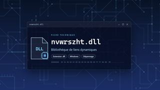 Visuel technique du fichier nvwrszht.dll, bibliothèque de liens dynamiques de Windows